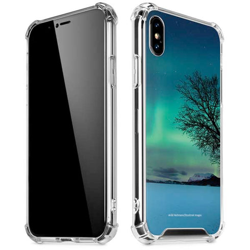 StockTrek Aurora Borealis over a lake in Norway iPhone XS Max Clear Case